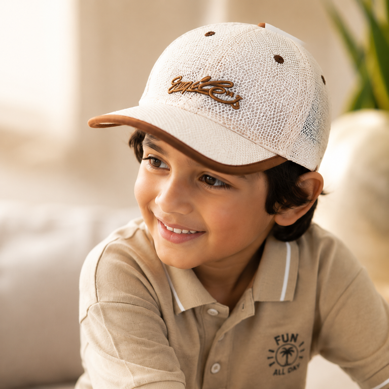 Kids Breathable Mesh Baseball Cap – Lightweight Summer Snapback Hat for Boys & Girls