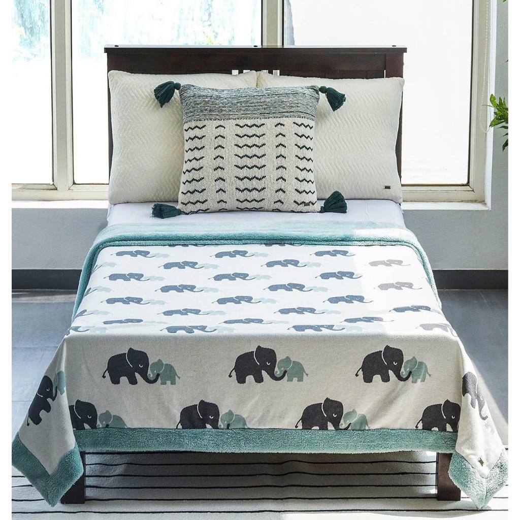 PLUCHI-BABY BLANKET INDIAN ELEPHANT