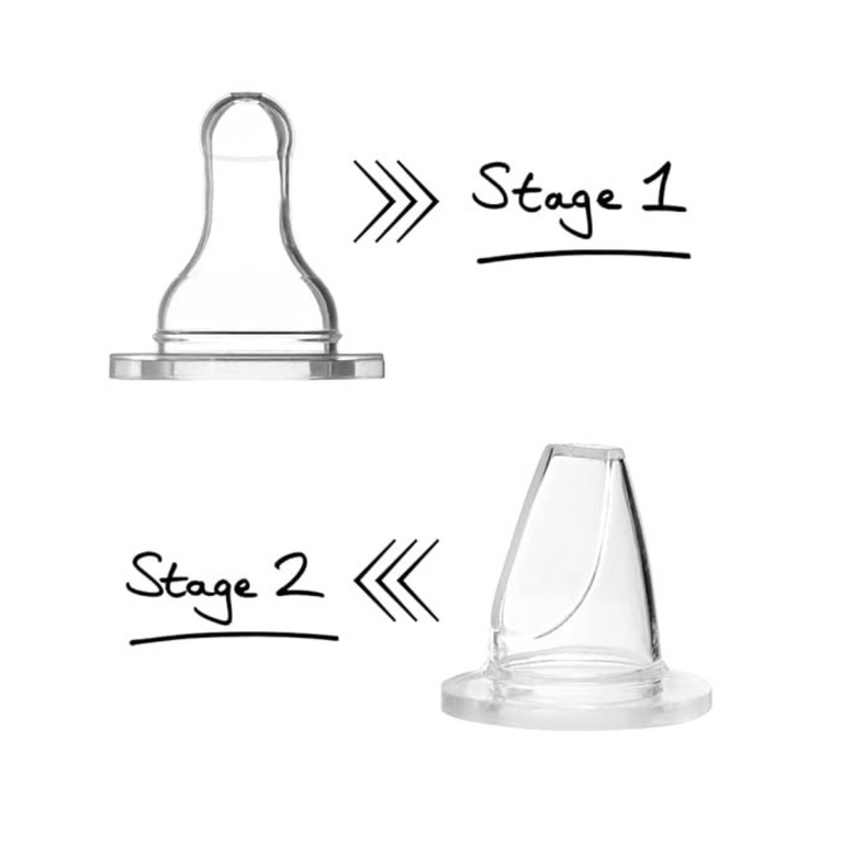 Buddsbuddy Deluxe Stainless Steel, 2 Stage Bottle 250ml-3m+
