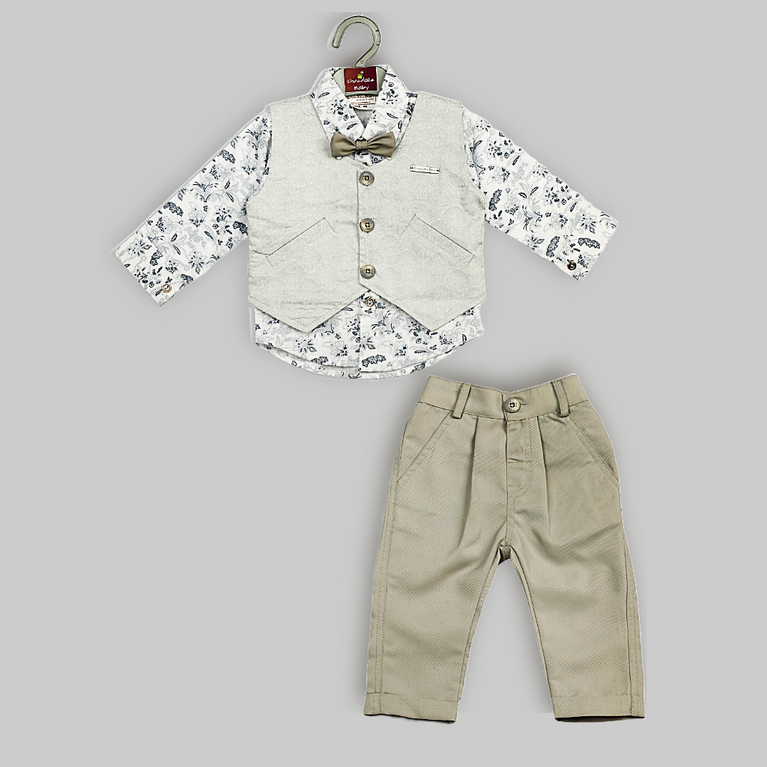 CB-F/S INFANT WAIST COAT  SET 2259