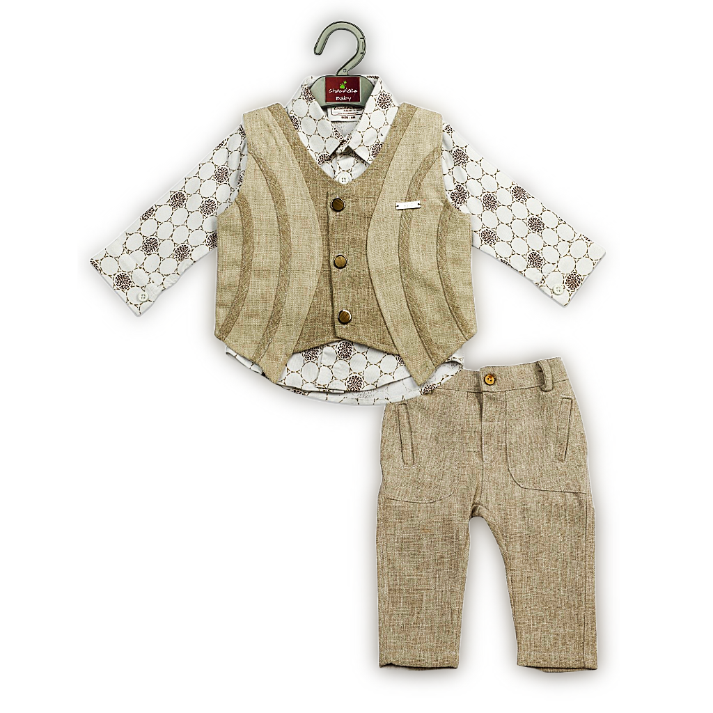 CB-F/S INFANT WAIST COAT  SET 2267