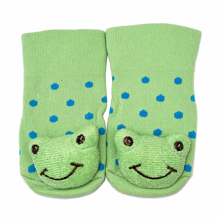 Cute Frog Baby Anti-Slip Socks – Soft Cotton Grip Socks for Infants & Toddlers