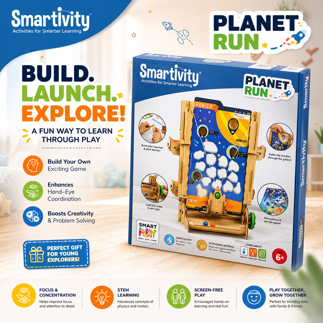 Smartivity Planet Run STEM Toy – Build, Play & Explore Space