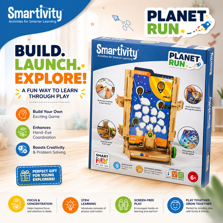 Smartivity Planet Run STEM Toy – Build, Play & Explore Space