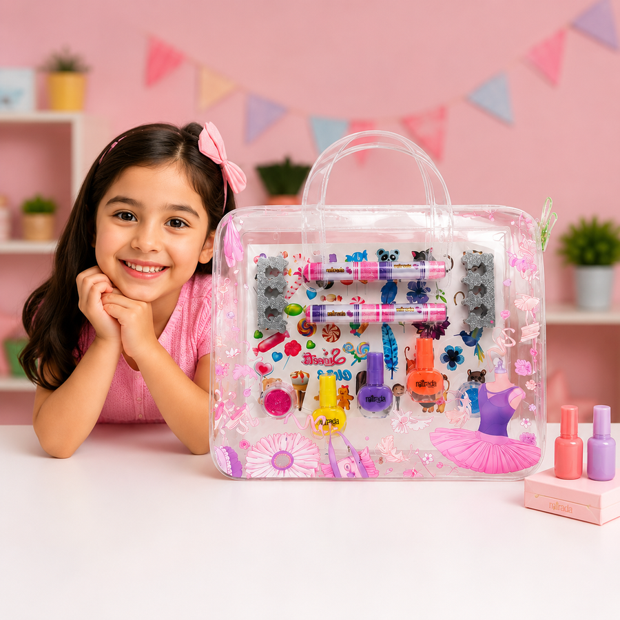 Mirada Spa: Pretty Me Bag – Kids Makeup &amp; Nail Art Play Set