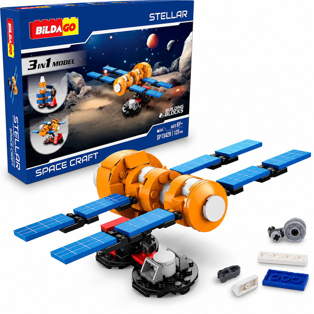 Bildago 3 in 1 Stellar Space Craft 120 Pieces - SP13429