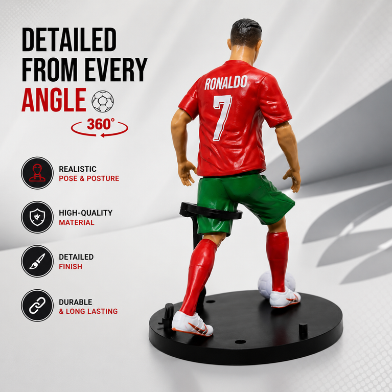 Cristiano Ronaldo| Football Legend Collectible PVC Action Figure with Display Stand