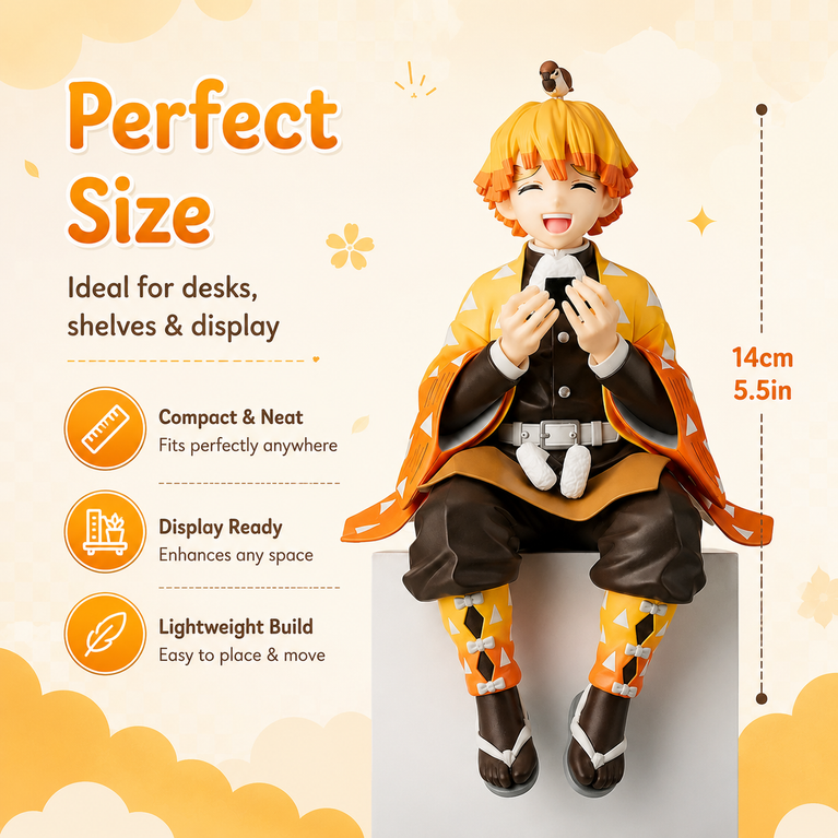 Zenitsu PVC Collectible Action Figure| 14 cm