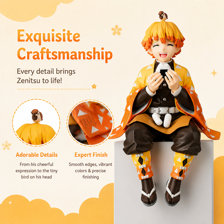 Zenitsu PVC Collectible Action Figure| 14 cm