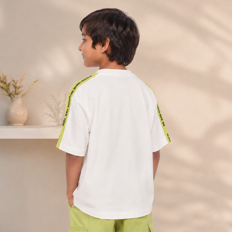 Boys “Be Kind to Nature” Graphic T-Shirt – Eco-Friendly Print Casual Kids Wear