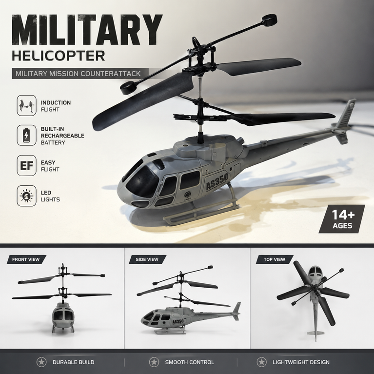 Military Helicopter Toy – Flying Wars Edition