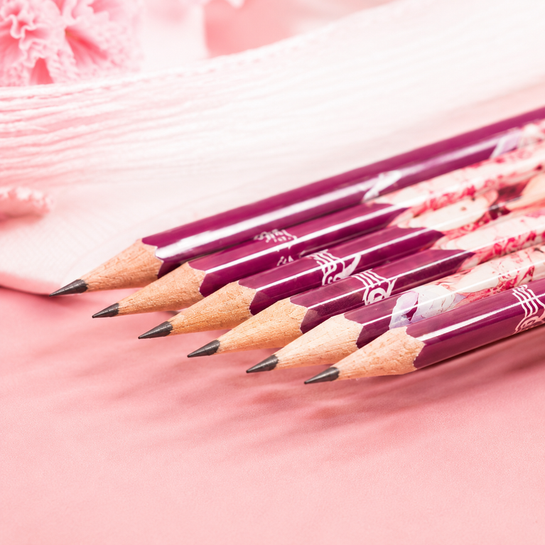 Miracle Nikki Anime Pencil Set for Kids – Pack of 12 Cute Cartoon Pencils with Sharpener & Eraser | Kawaii Stationery Gift Set for Girls | School Supplies Kit