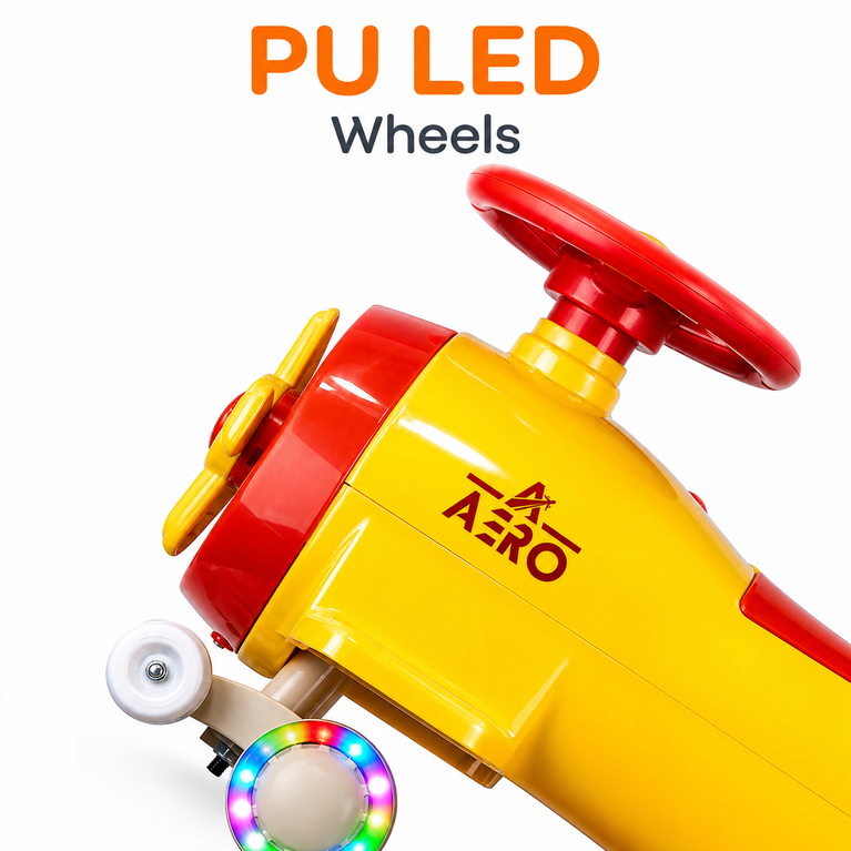 Kids Ride-On Wiggle Car with Steering Wheel | BIS Certified, BPA Free