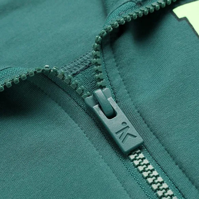 Doreme- Terry Knit Full Sleeves Sweatjacket with Text Print