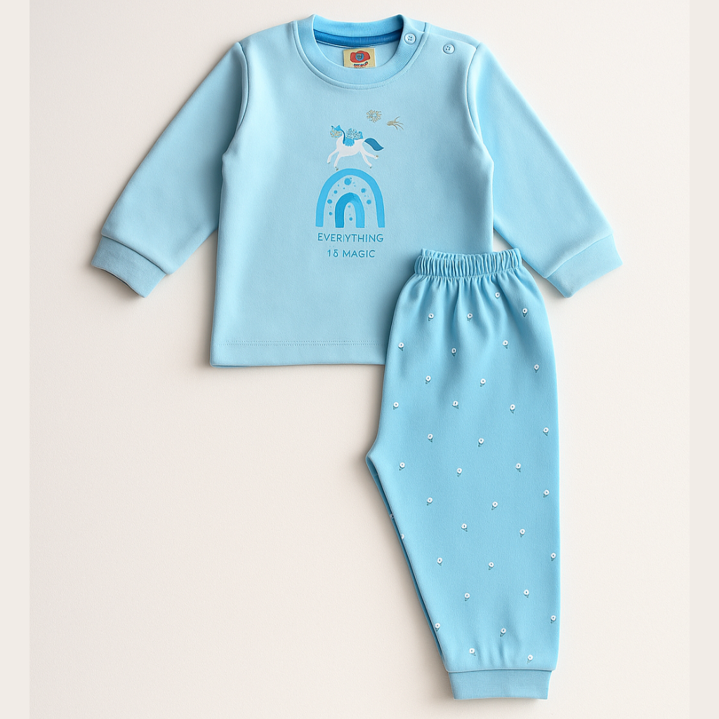 Zero- Interlock Knit Full Sleeves T-Shirt  Lounge Pants Set