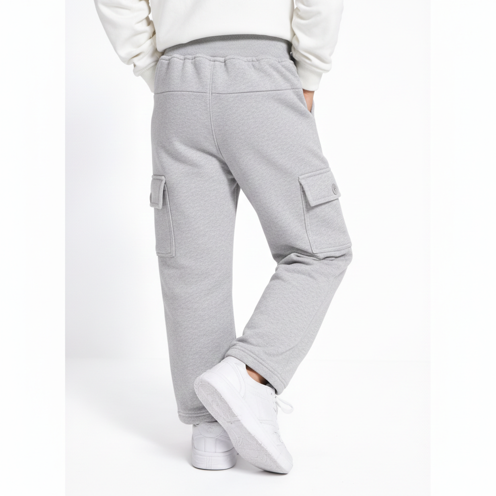 Kids' JD Active Winter Cargo Pants | Fleece-Insulated Sport Joggers