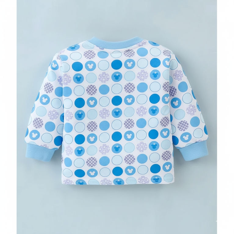 Doreme- Terry Knit Full Sleeves Winter Night Suit Padded Set With Abstract Print