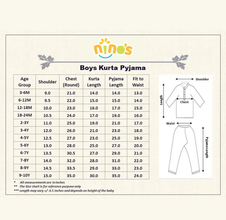 NINOS Boys Light Aqua Blue Abstract Print Kurta Pajama Set with Sequins – Festive & Casual Ethnic Wear