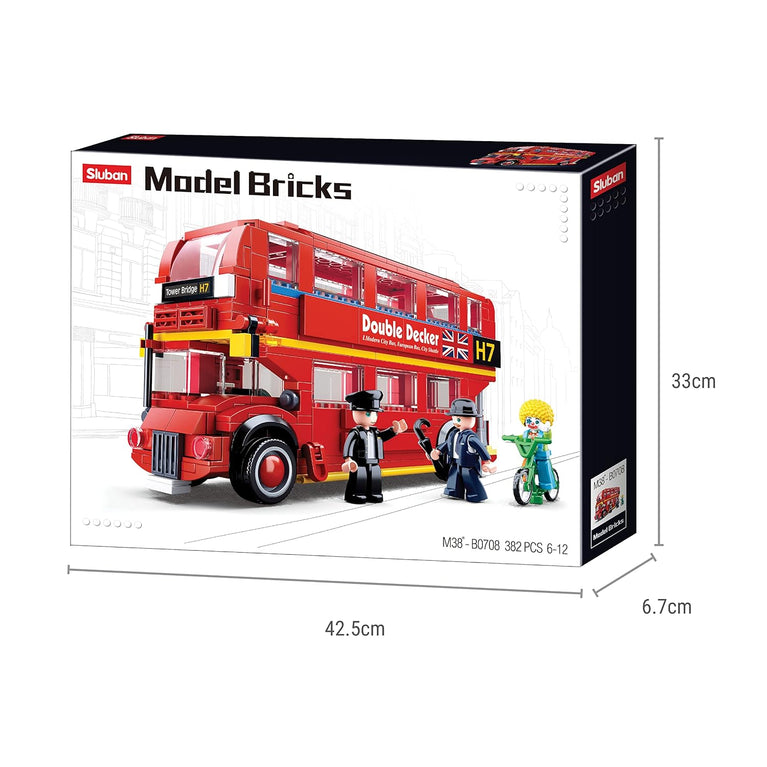 Sluban Building Block Toy London Bus Multicolour, 6Y+