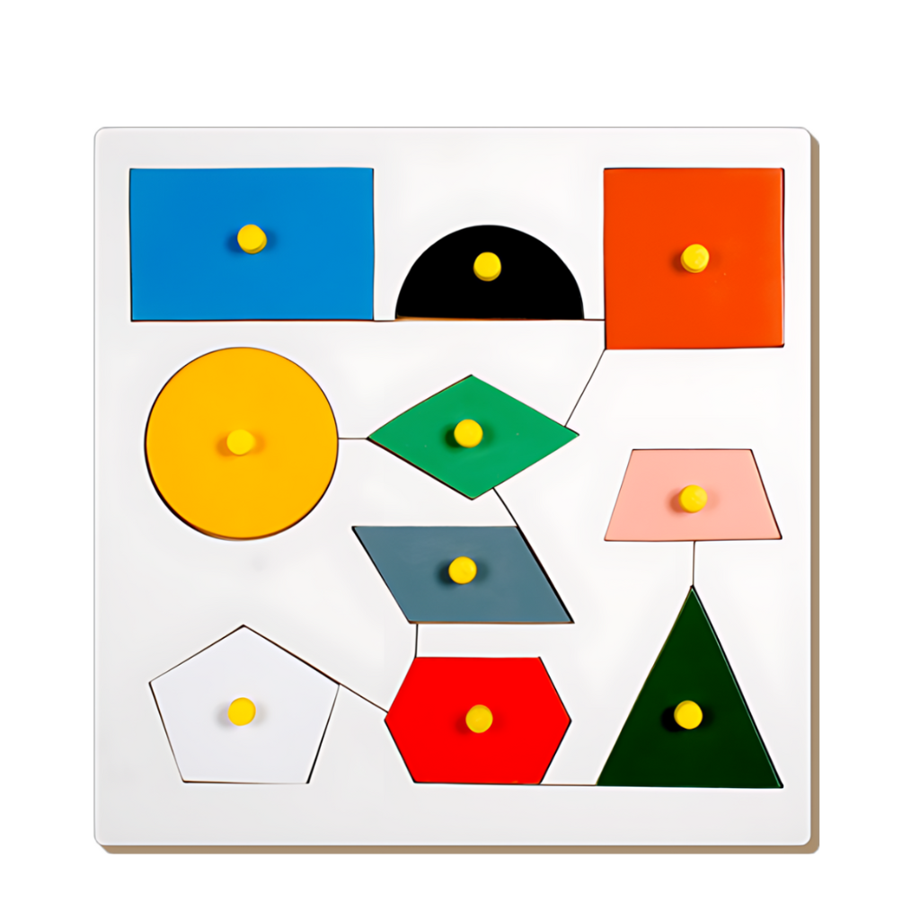 Little Genius - Wooden Insert Shape Board With Big Knob