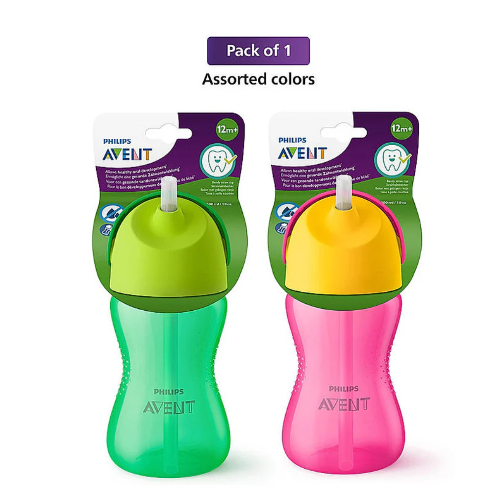 Philips Avent- Sipper Bottle for Kids Ideal for 12m+| 300ml | Pack of 1 | SCF798/00 (Color May Vary)