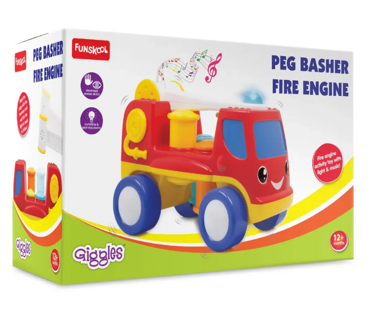 Funskool-Giggles Peg Basher Fire Engine