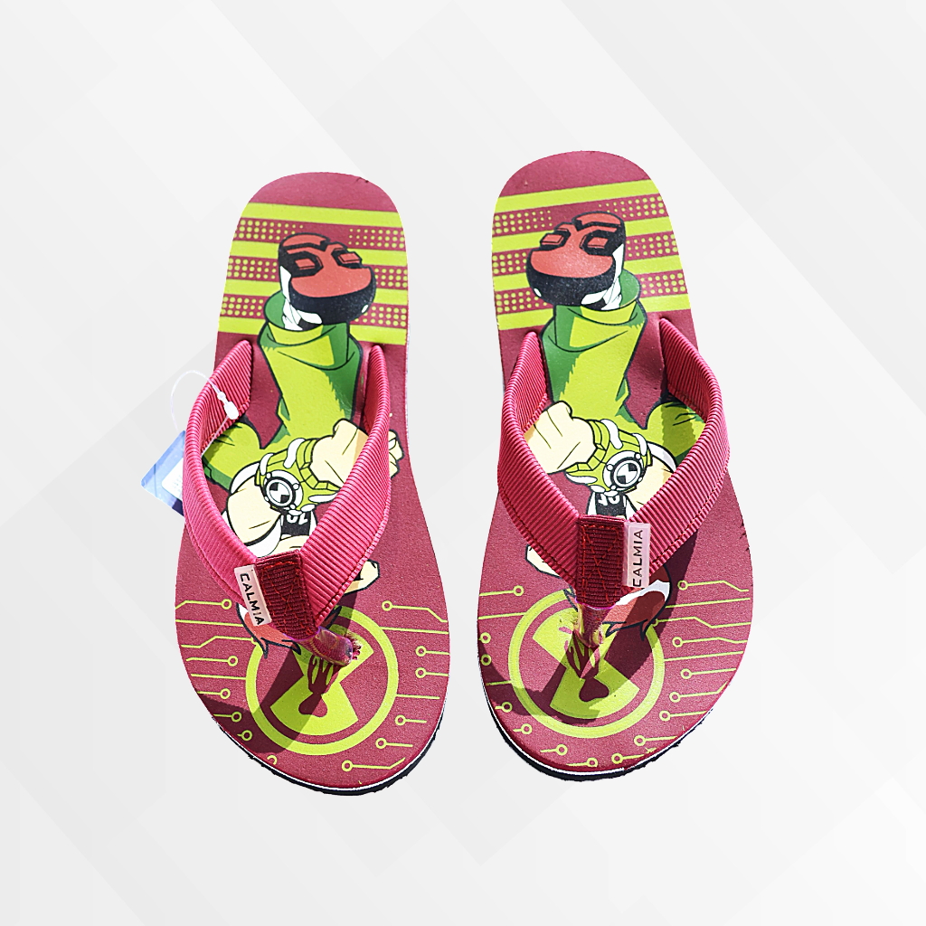 Kids Fun Ben10 Printed  Flip Flops