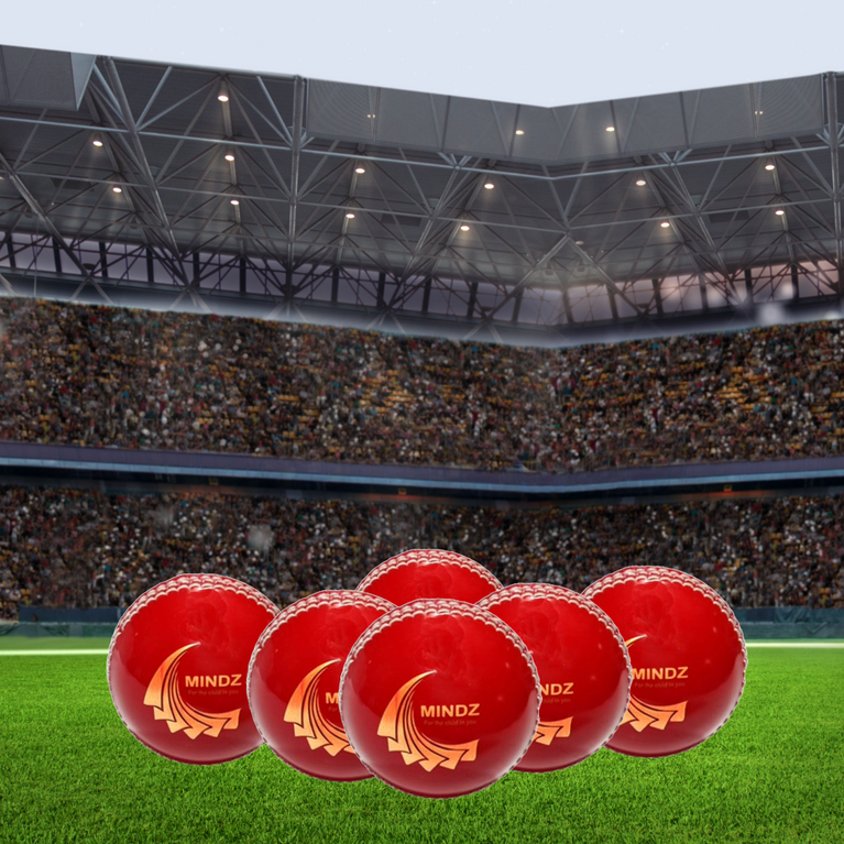 Mindz -Synthetic Ball l Perfect Outdoor and Indoor Game for Kids and Adults l Red Color