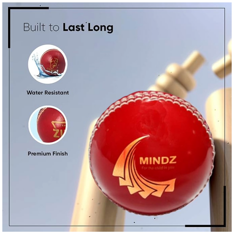 Mindz -Synthetic Ball l Perfect Outdoor and Indoor Game for Kids and Adults l Red Color