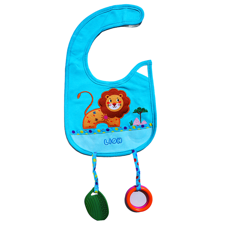 LH-BABY RATTLE BIB