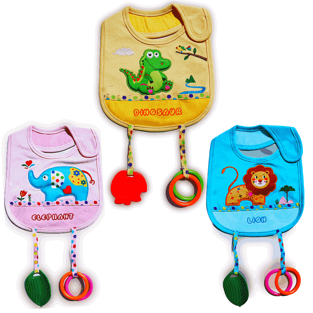 LH-BABY RATTLE BIB