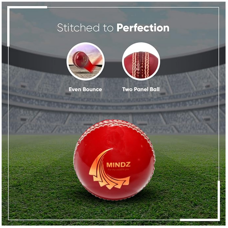 Mindz -Synthetic Ball l Perfect Outdoor and Indoor Game for Kids and Adults l Red Color