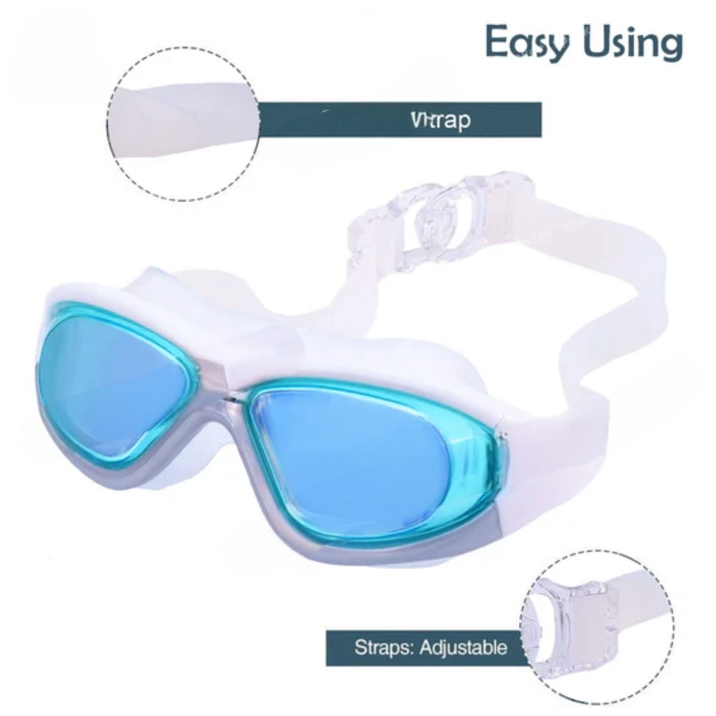 Konex-Swimming Glasses UV Protection Anti Fog Silicone Strap Perfect fitting