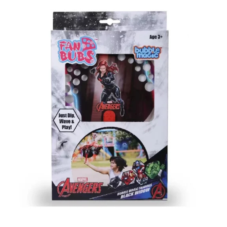 Bubble Magic Fan Bubs Black Widow Theme For Kids 3+ years