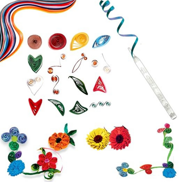 Toy Kraft Paper Quilling First Forays Kit - Multicolour