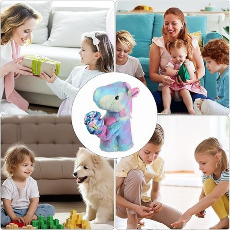 Ninos Kung Fu Animal Husky Boxing Interactive Hand Puppet Toy with Sounds, Stuffed Hand Puppet Action Toy