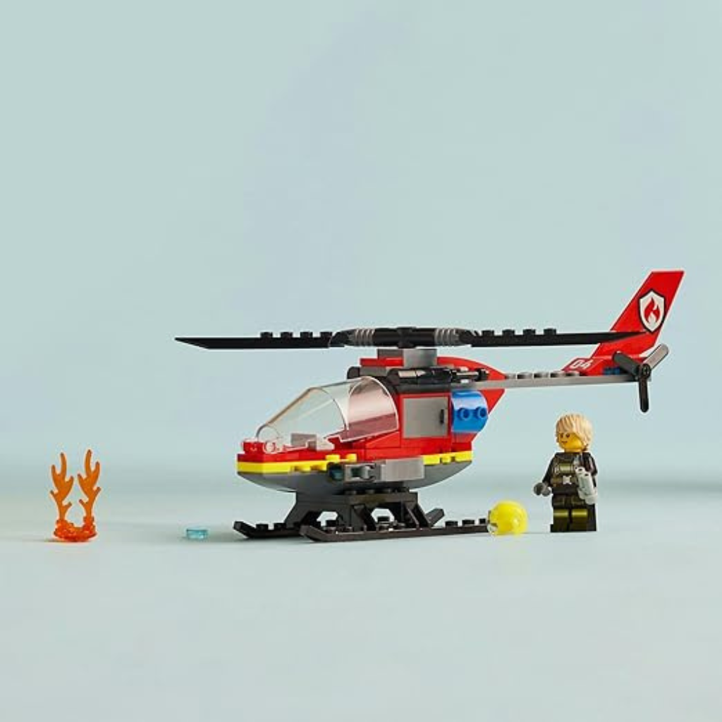 LEGO City Fire Rescue Helicopter Building Set (85 Pieces)