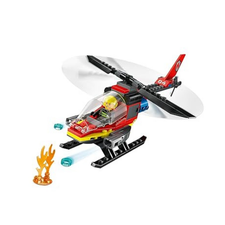 LEGO City Fire Rescue Helicopter Building Set (85 Pieces)