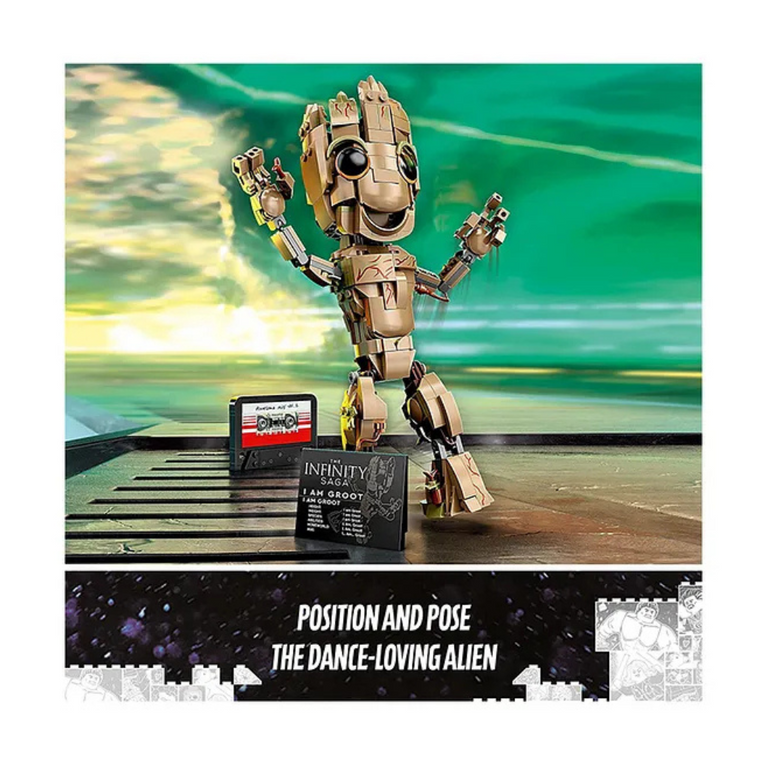 LEGO Marvel I am Groot  Building Kit 476 Pieces