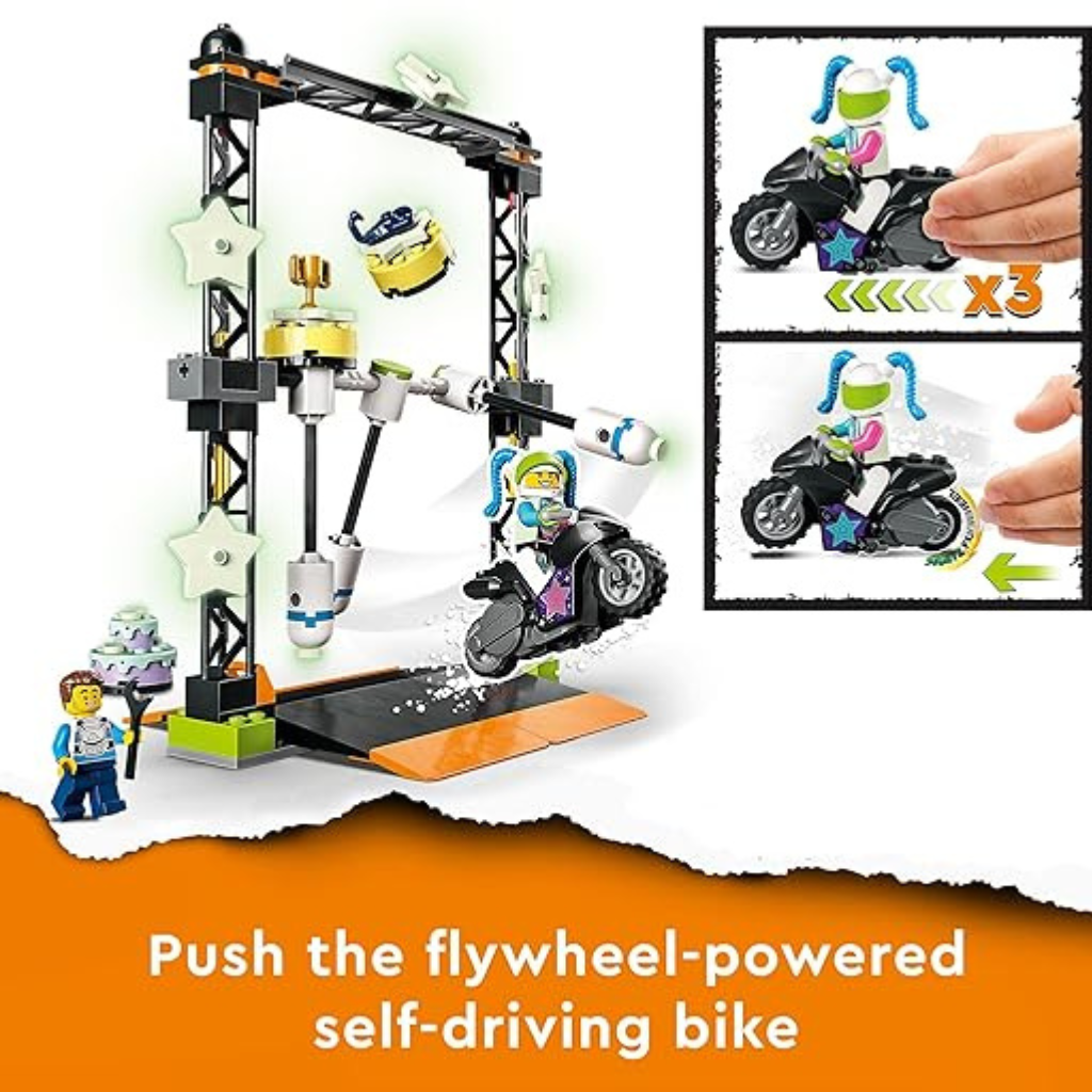 LEGO City The Knockdown Stunt Challenge Building Kit (117 Pcs)