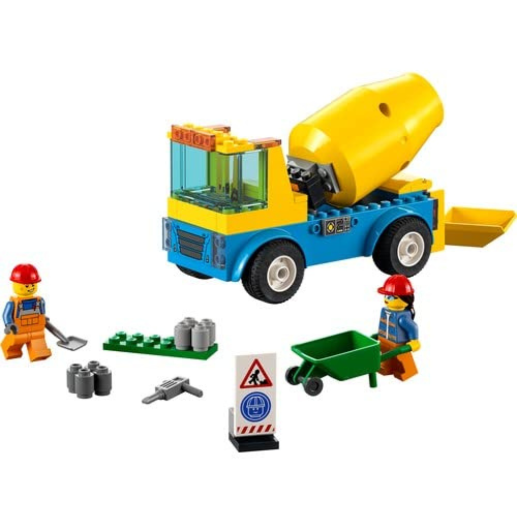 LEGO City Cement Mixer Truck 60 Building Kit (85 Pieces)