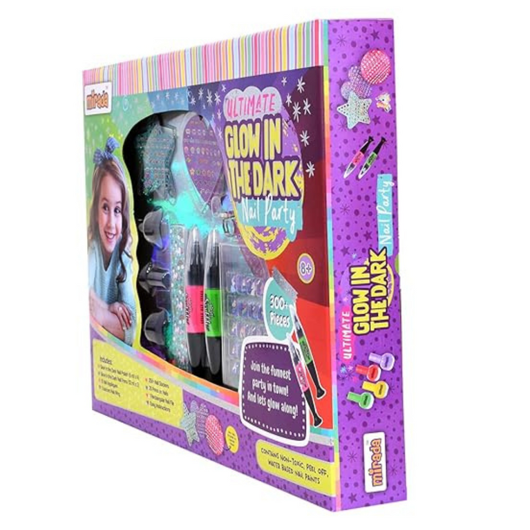 Mirada Ultimate Glow Nail Party Nail Art Kit for Girls