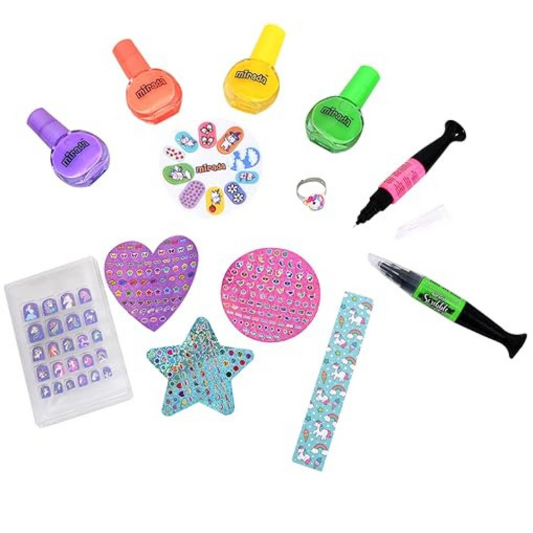 Mirada Ultimate Glow Nail Party Nail Art Kit for Girls