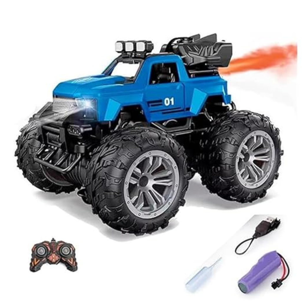 RC Racing Cars 2.4Ghz LED Light Kids Toys 4WD Off Road RC Stunt Car