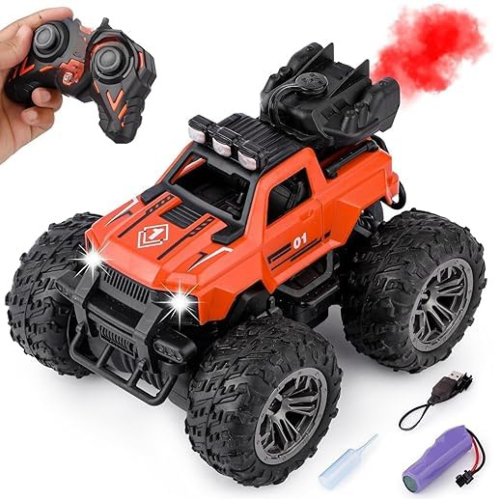RC Racing Cars 2.4Ghz LED Light Kids Toys 4WD Off Road RC Stunt Car