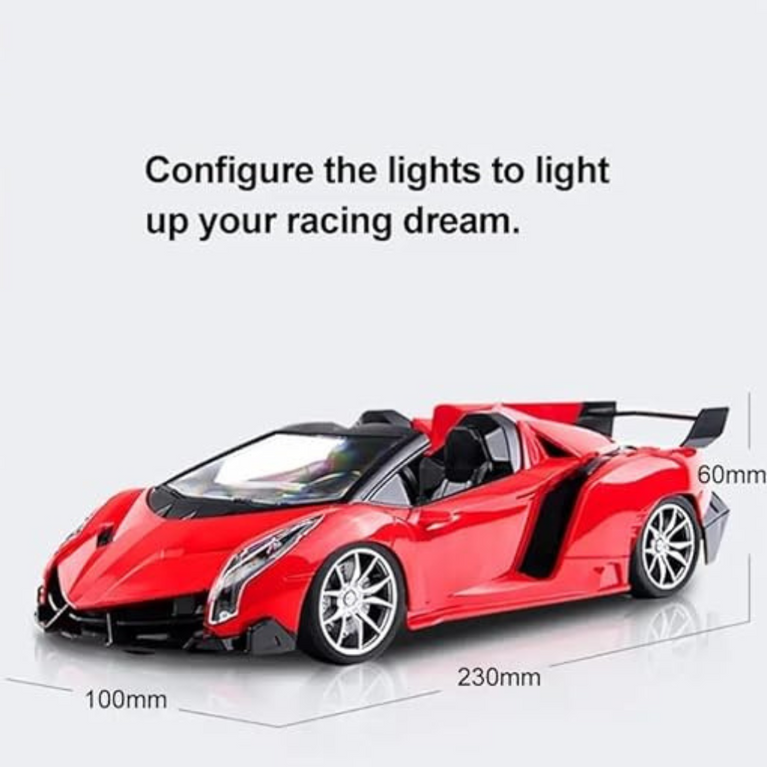 RC Sport Racing Toy Car, Compatible with BMW X6 Model Vehicle with Head & Tail Flashing Light