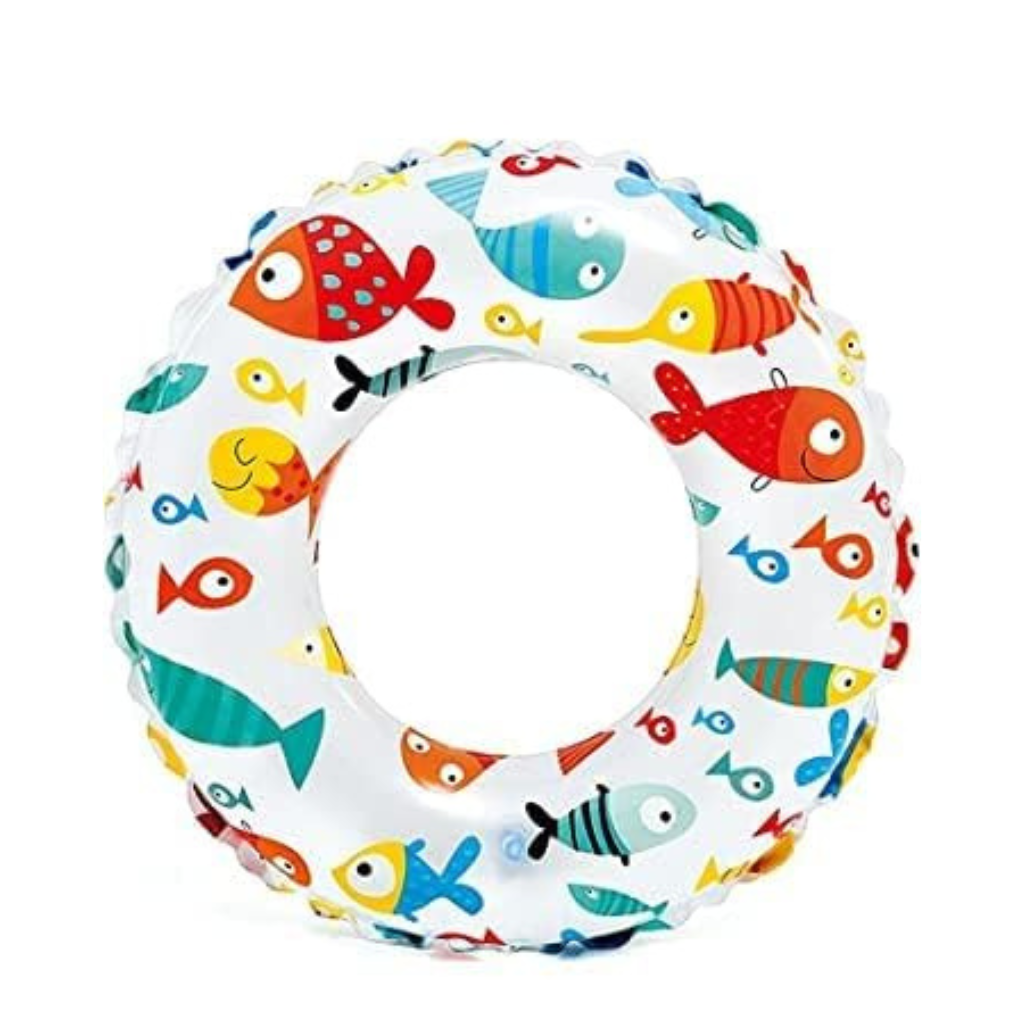 Inflatable Swim Ring ,Cartoon Print Floating Tube Raft for Swimming Pool/Beach