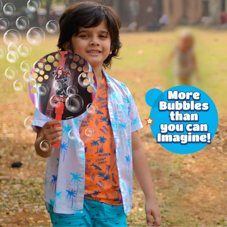 Bubble Magic Fan Bubs Black Widow Theme For Kids 3+ years
