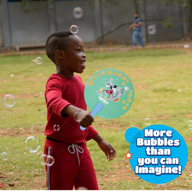 Bubble Magic Fan Bubs Mickey Mouse Theme For Kids 3+ years