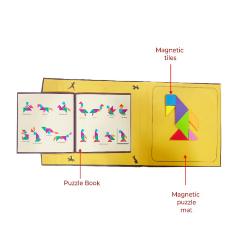 Tangram Junior - Magnetic Brain Game for 5 Years & Above